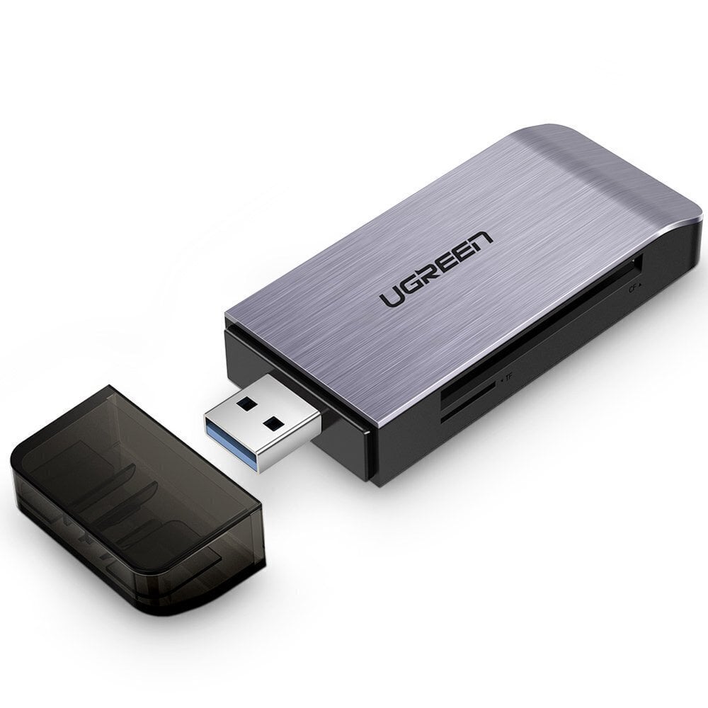 SD kaardi lugeja Ugreen USB 3.0 SD / micro, hall (50541) hind ja info | USB jagajad, adapterid | kaup24.ee