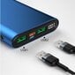 Akupank Dudao 10000 mAh 20W, 3.0 2xUSB / USB Type C, sinine (K14H blue) цена и информация | Akupangad | kaup24.ee