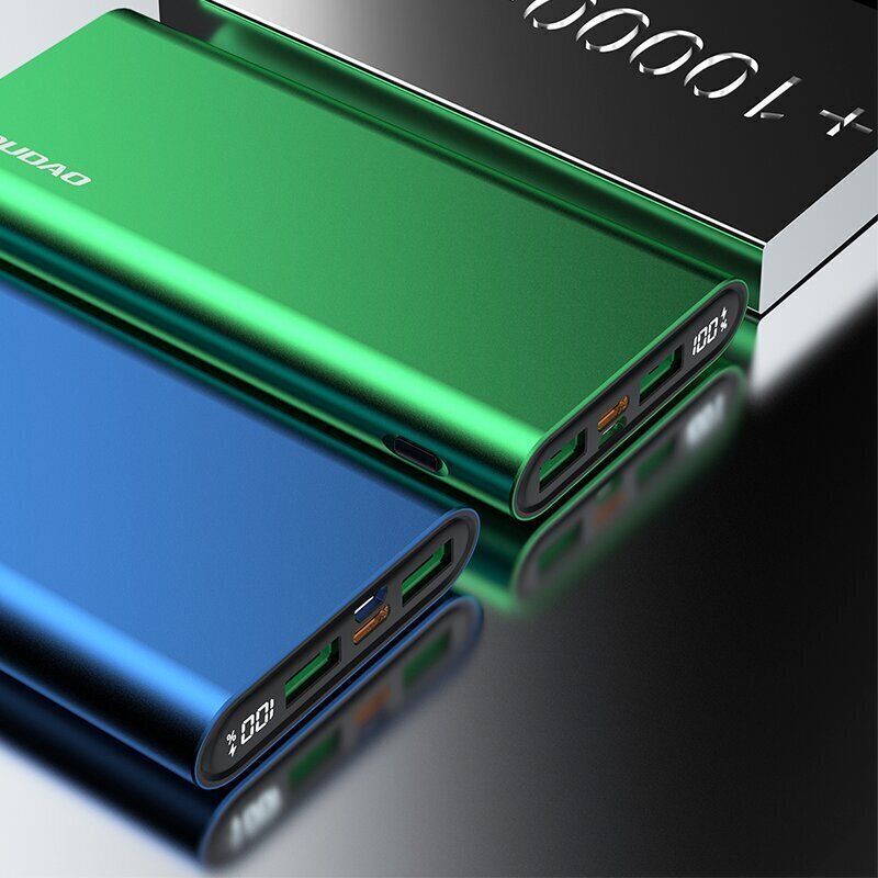 Akupank Dudao 10000 mAh 20W, 3.0 2xUSB / USB Type C, sinine (K14H blue) цена и информация | Akupangad | kaup24.ee