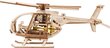 Puidust 3D konstruktor Wooden City Helikopter, 194 tk hind ja info | Klotsid ja konstruktorid | kaup24.ee