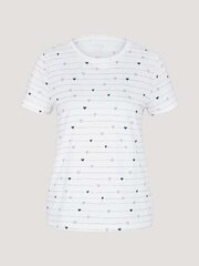 Женская футболка Tom Tailor 1026223*27232, белая цена и информация | Женские футболки | kaup24.ee