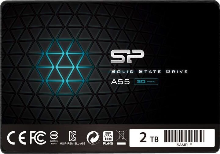 Silicon Power SP002TBSS3A55S25 цена и информация | Sisemised kõvakettad (HDD, SSD, Hybrid) | kaup24.ee