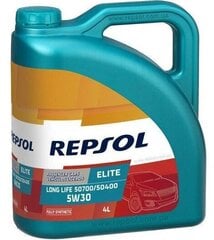 Mootoriõli Repsol Elite Long Life VW 507.000 / 504.000 5W30, 4L цена и информация | Моторные масла | kaup24.ee