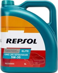 Mootoriõli Repsol Elite Long Life VW 507.000 / 504.000 5W30, 5L цена и информация | Моторные масла | kaup24.ee