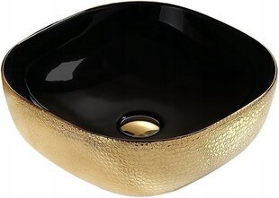 Умывальник Mexen Vera, 42 cm, Black/Gold цена и информация | Раковины | kaup24.ee