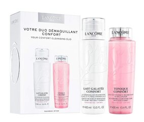 Näohoolduskomplekt Lancome: puhastuspiim kuivale näonahale, 400 ml + niisutav toonik, 400 ml hind ja info | Näopuhastusvahendid | kaup24.ee