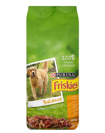 Friskies Balance kuivtoit koertele kana ja köögiviljadega, 15 kg цена и информация | Kuivtoit koertele | kaup24.ee