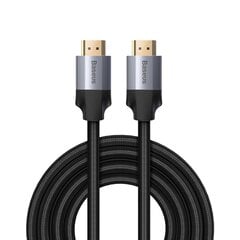 Кабель Baseus Enjoyment 4K Hdmi - Hdmi 3 м,серый (Caksx-D0G) цена и информация | Кабели и провода | kaup24.ee