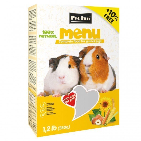 Toit merisigadele Pet Inn Menu 500g + 50g hind ja info | Toit närilistele | kaup24.ee