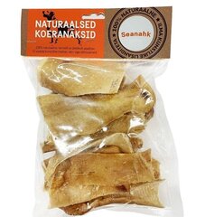 Naturaalsed Koeranaksid со свиной шкуркой, 200 g, 15 см цена и информация | Лакомства для собак | kaup24.ee