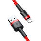 Baseus CALKLF-C09 Lightning (MD818) laadimiskaabel 1.5A / 200 cm punane hind ja info | Mobiiltelefonide kaablid | kaup24.ee