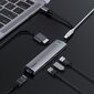 Baseus CAHUB-J0G 6 ühes dokkimisjaam MacBookile / 1 x HDMI / 3 x USB 3.0 / USB-C / RJ45 / PD цена и информация | USB jagajad, adapterid | kaup24.ee