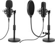 Tracer Studio Pro USB mikrofon mängude / taskuhäälingusaadete / voogesituste jaoks + hoidik, popfilter цена и информация | Mikrofonid | kaup24.ee