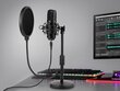 Tracer Studio Pro USB mikrofon mängude / taskuhäälingusaadete / voogesituste jaoks + hoidik, popfilter hind ja info | Mikrofonid | kaup24.ee