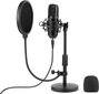 Tracer Studio Pro USB mikrofon mängude / taskuhäälingusaadete / voogesituste jaoks + hoidik, popfilter hind ja info | Mikrofonid | kaup24.ee