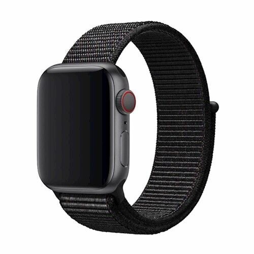 Devia Delux Sport 3 Band Apple Watchile 42/44 mm must hind ja info | Nutikellade ja nutivõrude tarvikud | kaup24.ee