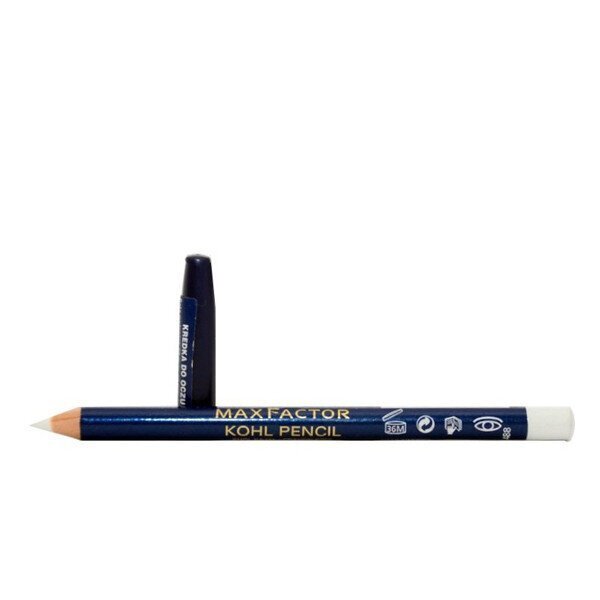 Max Factor Kohl Pencil naistele 3,5 g, 010 White цена и информация | Ripsmetušid, lauvärvid, silmapliiatsid, seerumid | kaup24.ee