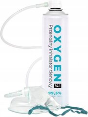 Сжатый кислород OXYGEN с маской и трубкой, 14 л концентрация 99,5% цена и информация | Аптечки | kaup24.ee