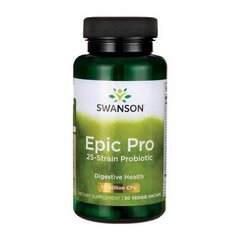 Пробиотики для поддержания пищеварительной и иммунной систем, Epic-Pro 25, Swanson цена и информация | Витамины, пищевые добавки, препараты для иммунитета | kaup24.ee