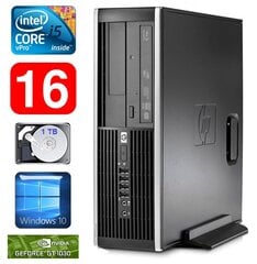 HP 8100 Elite SFF i5-650 16GB 1TB GT1030 2GB DVD WIN10 цена и информация | Стационарные компьютеры | kaup24.ee