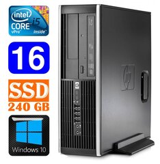 HP 8100 Elite SFF i5-650 16GB 240SSD DVD WIN10 hind ja info | Lauaarvutid | kaup24.ee