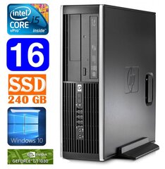 HP 8100 Elite SFF i5-650 16GB 240SSD GT1030 2GB DVD WIN10 цена и информация | Стационарные компьютеры | kaup24.ee