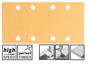 Прямоугольные шлифовальные листы BOSCH, 93 x 186 мм, P320, 50шт. цена и информация | Шлифовальные машины | kaup24.ee