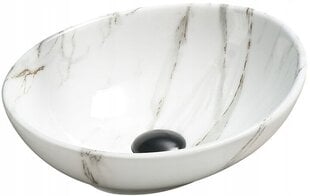 Valamu Mexen Elza, White Marble 1 hind ja info | Kraanikausid, valamud | kaup24.ee