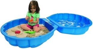 Пластиковая двухсекционная песочница-бассейн «Раковина», Simba Smoby, синяя цена и информация | Песочницы, песок | kaup24.ee