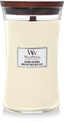 WoodWick lõhnaküünal Island Coconut, 609,5 g цена и информация | Подсвечники, свечи | kaup24.ee