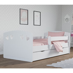 Детская кровать с матрасом Selsey Derata, 80x140 см, белая цена и информация | Детские кровати | kaup24.ee