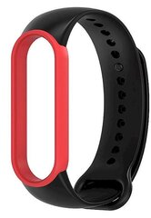 Tech-Protect IconBand ремешок для часов Xiaomi Mi Band 5 / Mi Band 6 черный - красный цена и информация | Аксессуары для смарт-часов и браслетов | kaup24.ee