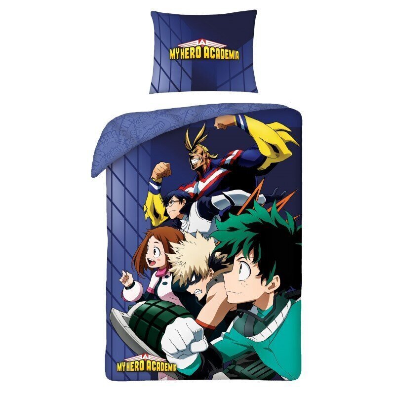 Laste voodipesukomplekt My Hero Academia 140x200, 2-osaline цена и информация | Beebide ja laste voodipesu | kaup24.ee