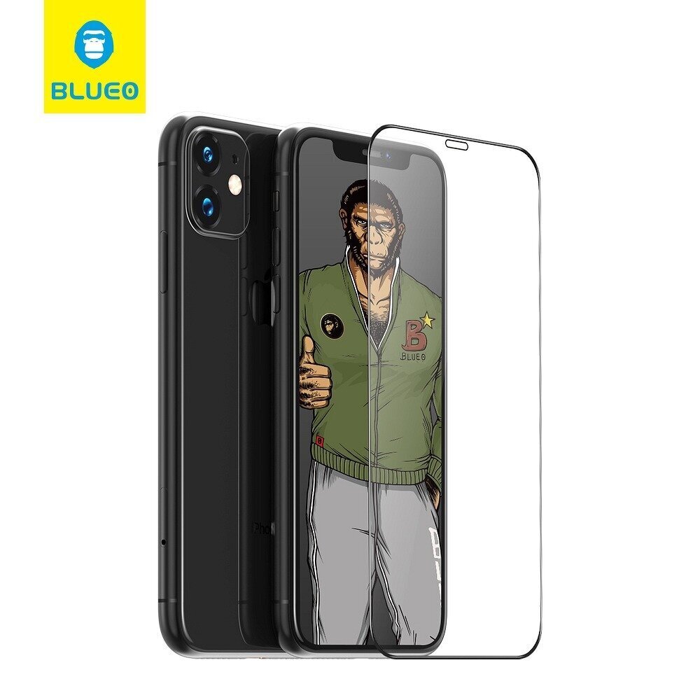 Kaitseklaas Mr.Monkey 5D, iPhone 11 Pro, Strong HD, must hind ja info | Ekraani kaitsekiled | kaup24.ee