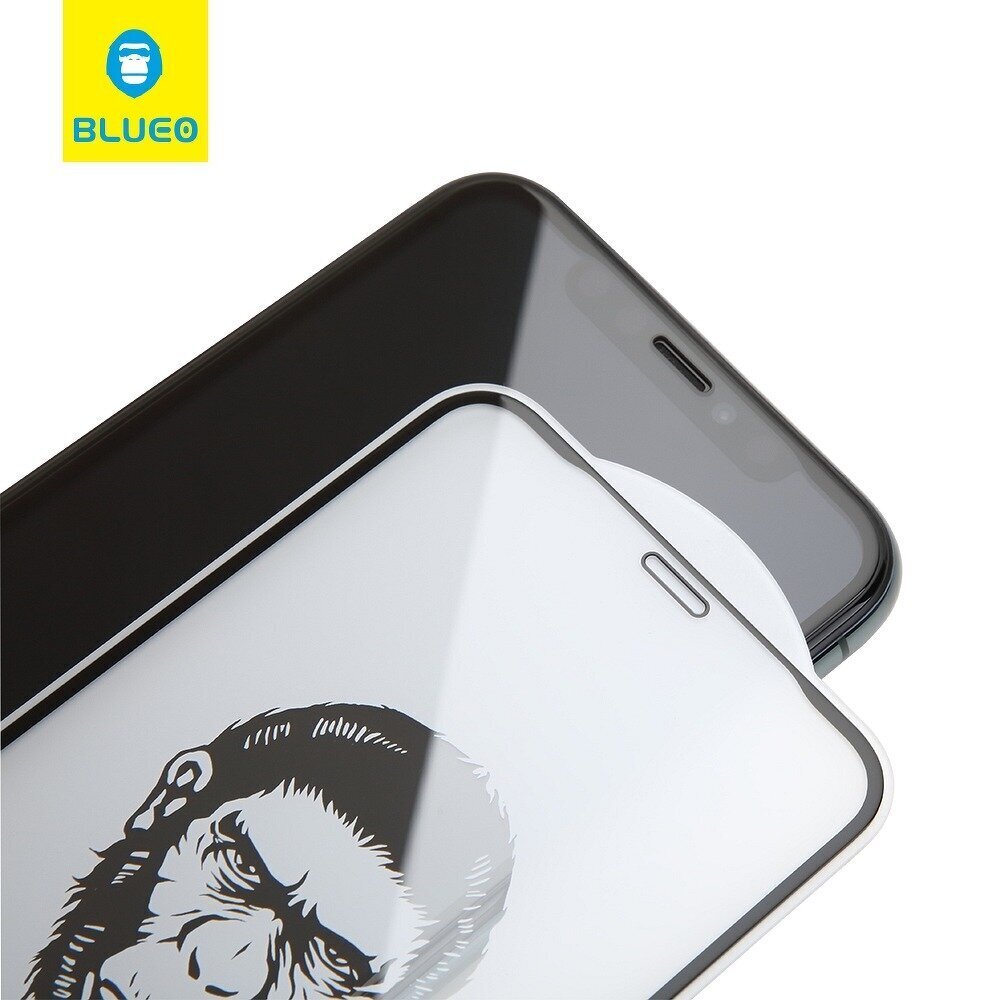 Kaitseklaas Mr.Monkey 5D, iPhone 12 / 12 Pro, Strong HD, must hind ja info | Ekraani kaitsekiled | kaup24.ee