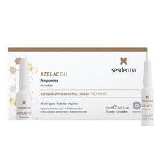 Pigmendilaikude vastased ampullid Sesderma Azelac Ru Ampoules Depigmenting Booster, 10tk цена и информация | Сыворотки для лица, масла | kaup24.ee