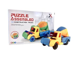 Красочная машинка Puzzle Assembled mixer truck цена и информация | Конструкторы и кубики | kaup24.ee