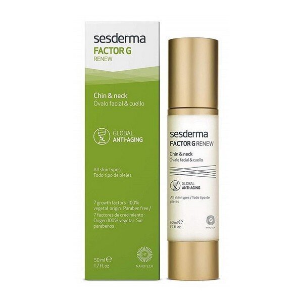 Noorendav näokontuuri ja kaelageel Sesderma Factor G Renew Chin and Neck, 50ml цена и информация | Näoõlid, seerumid | kaup24.ee