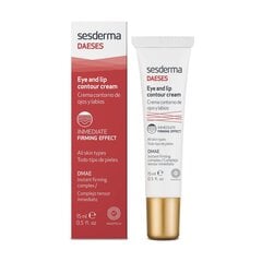 Huule ja silmaümbruskreem Sesderma Daeses Eye and Lip Contour Cream, 15ml цена и информация | Сыворотки, кремы для век | kaup24.ee