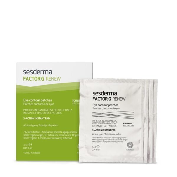 Noorendavad silmaümbrusaplikatsioonid Sesderma Factor G Eye Contour Patches, 4x4ml hind ja info | Silmakreemid, seerumid | kaup24.ee