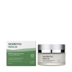 Niisutav näokreem Sesderma Hidraloe Moisturizing Facial Cream, 50ml hind ja info | Näokreemid | kaup24.ee