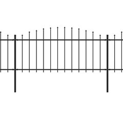 vidaXL aed teravatipuline, teras, (0,5–0,75) x 6,8 m, must hind ja info | Aiad ja tarvikud | kaup24.ee