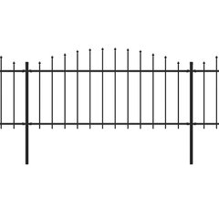 vidaXL aed teravatipuline, teras, (0,5–0,75) x 11,9 m, must hind ja info | Aiad ja tarvikud | kaup24.ee