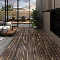 vidaXL PVC-st põrandalauad 5,26 m², 2 mm triibuline pruun цена и информация | Ламинат | kaup24.ee