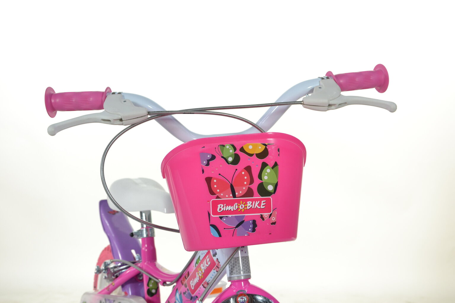 Laste jalgratas Bimbo Bike 12" Girl Butterfly, roosa hind ja info | Jalgrattad | kaup24.ee