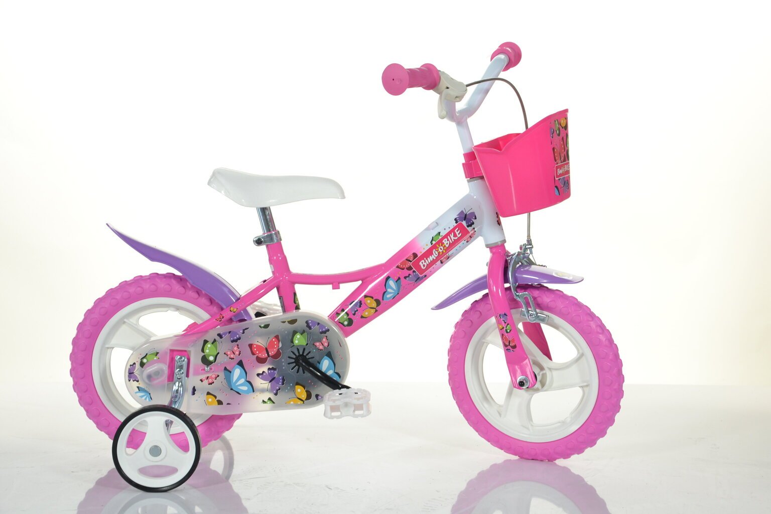 Laste jalgratas Bimbo Bike 12" Girl Butterfly, roosa цена и информация | Jalgrattad | kaup24.ee