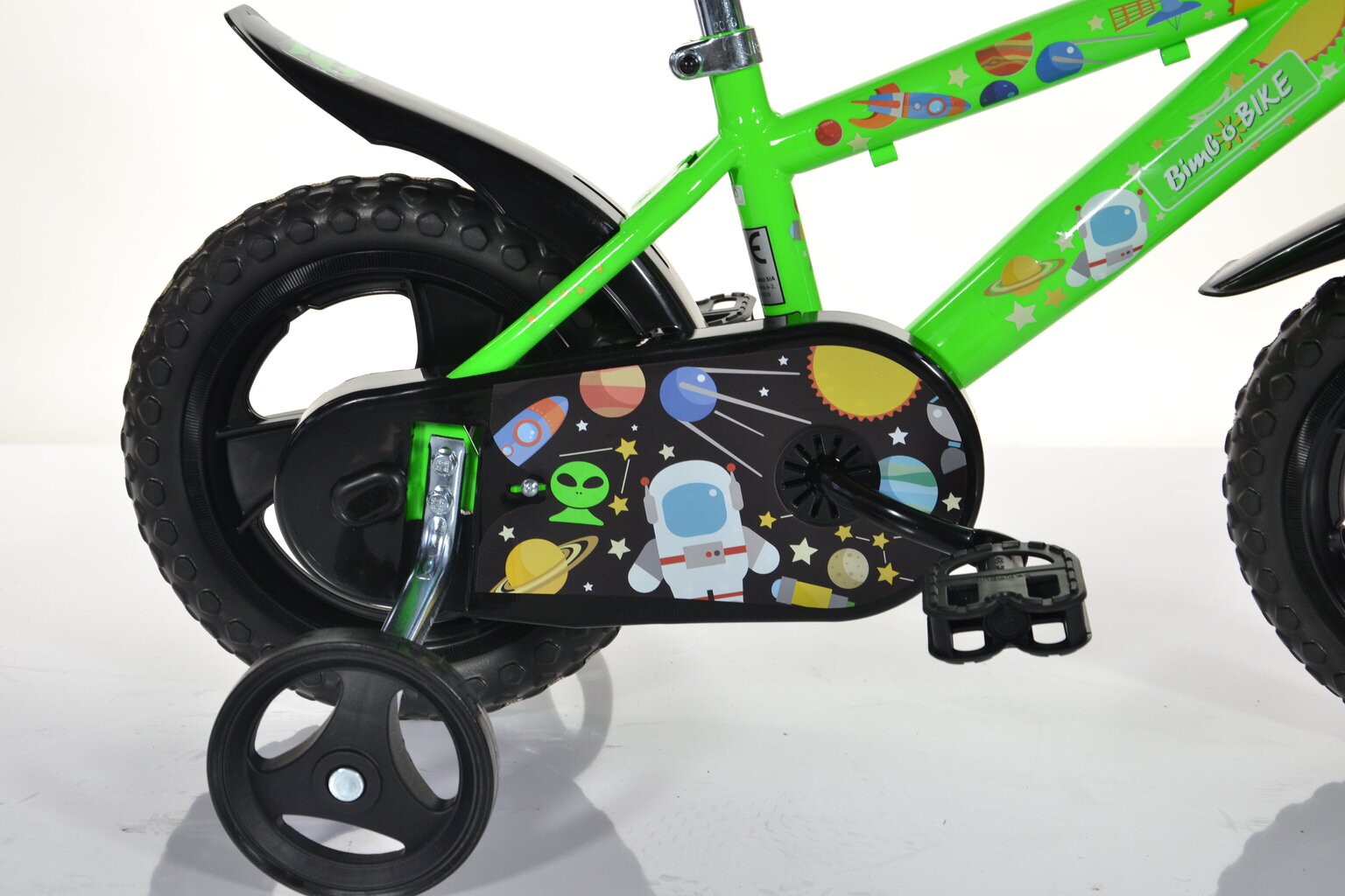 Laste jalgratas Bimbo Bike 12" Boy Cosmos, roheline hind ja info | Jalgrattad | kaup24.ee