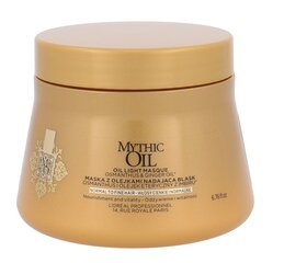 Питательная маска для волос L'Oreal Professionnel Mythic Oil Light 200 мл цена и информация | Маски, масла, сыворотки | kaup24.ee