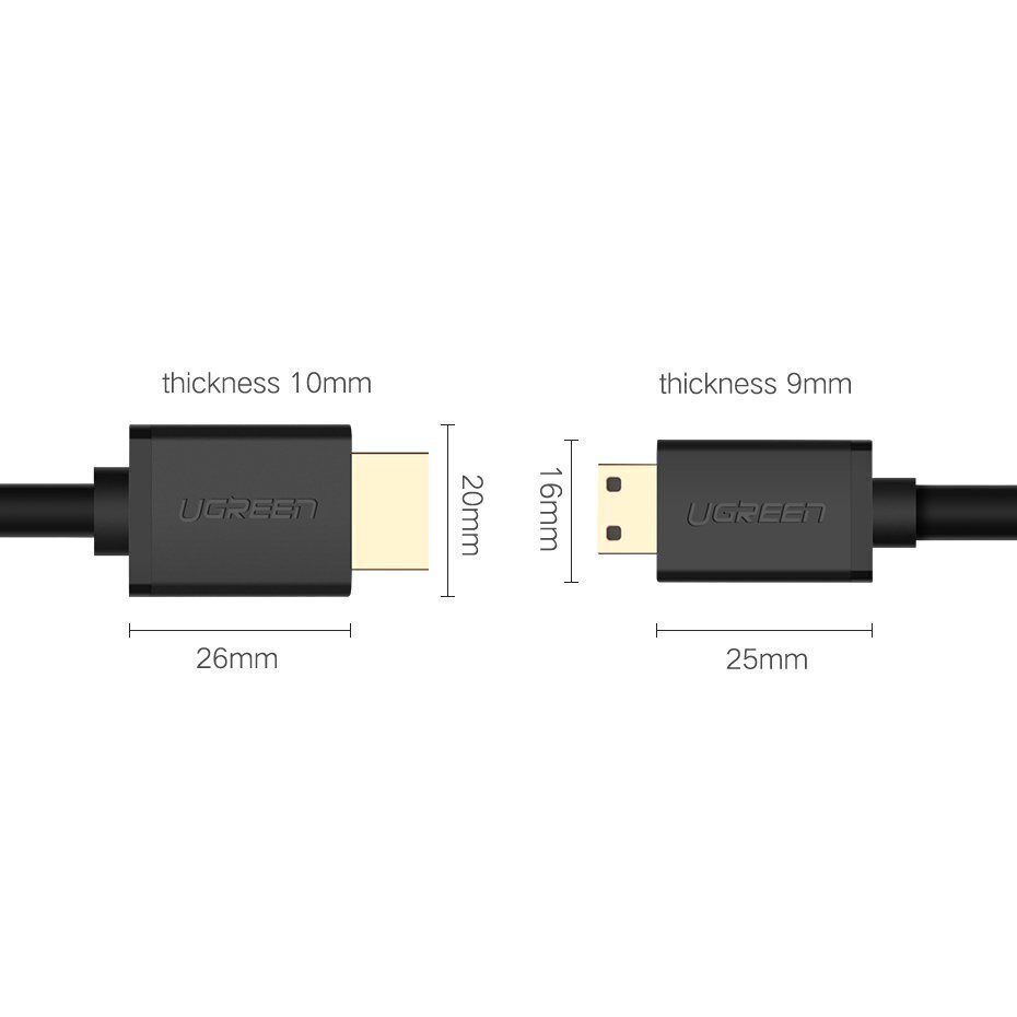 Ugreen 30AWG 19 pin 2.0v 4K 60Hz (11167), hdmi, 1,5 m цена и информация | Kaablid ja juhtmed | kaup24.ee