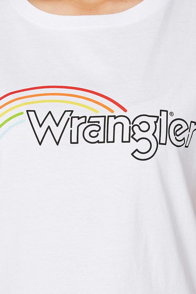 Naiste T-särk Wrangler Rainbow Tee W7ZBD3989, valge цена и информация | Naiste T-särgid | kaup24.ee